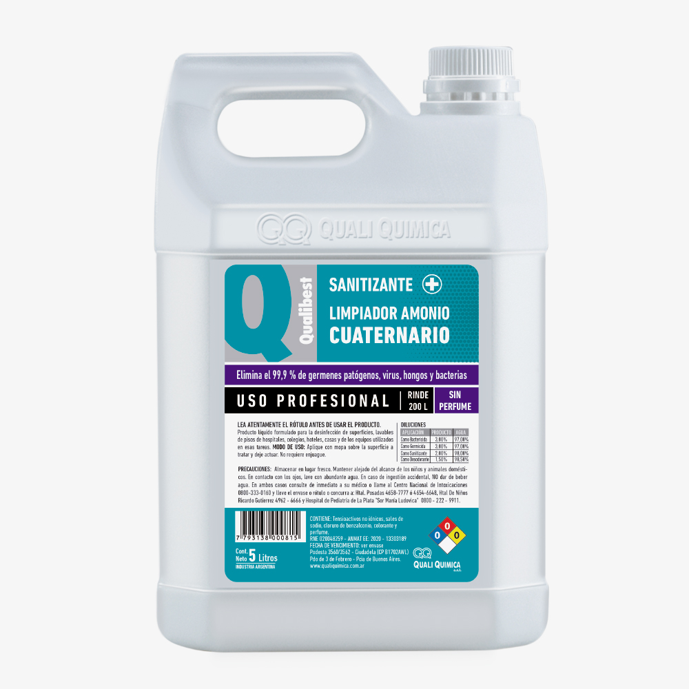 Limpiador Amonio de Cuaternario Qualibest
